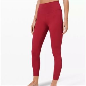 LuluLemon Wunder Under leggings, size 4 in Cranberry